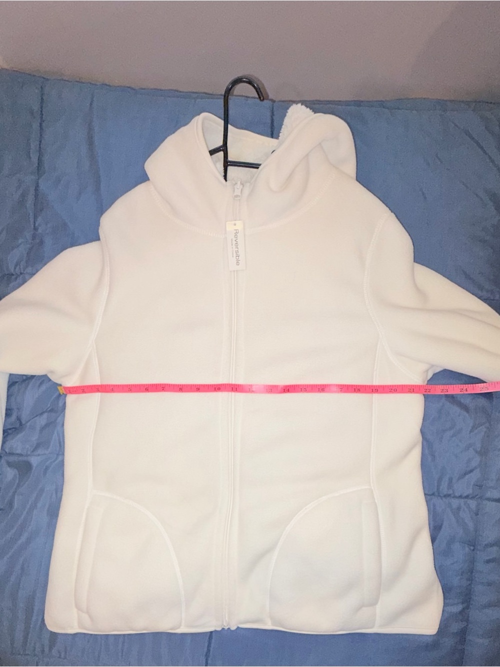 NWT Laura Scott Reversible Sherpa Zip Hoodie Jacket - Picture 6 of 8